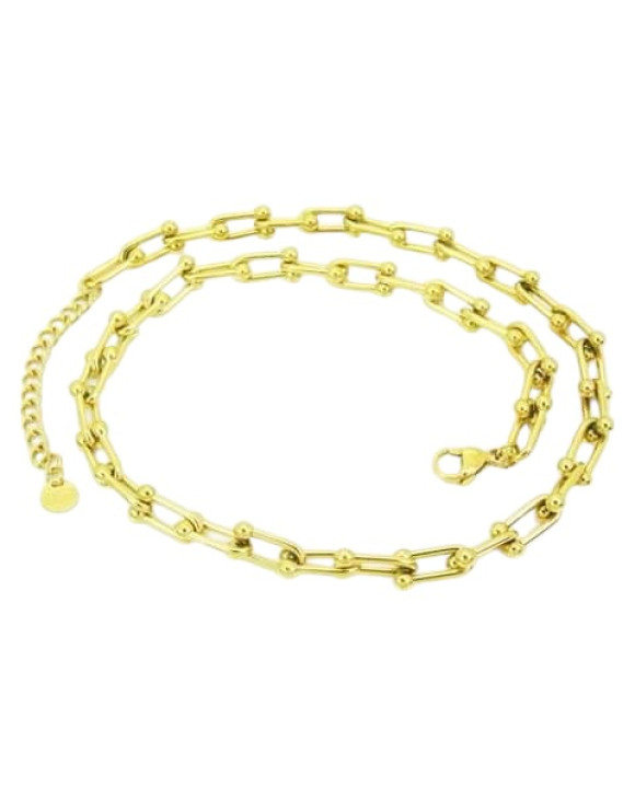 Oceľová retiazka pozlátená-311976-20