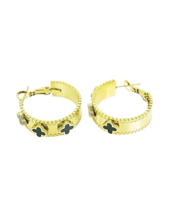 Dámske oceľové náušnice pozlátené-311641-20