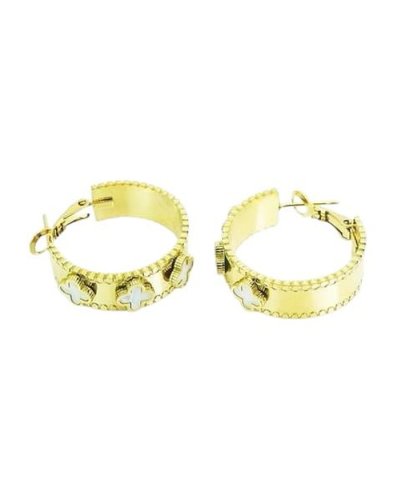 Dámske oceľové náušnice polkruhy-312021-20