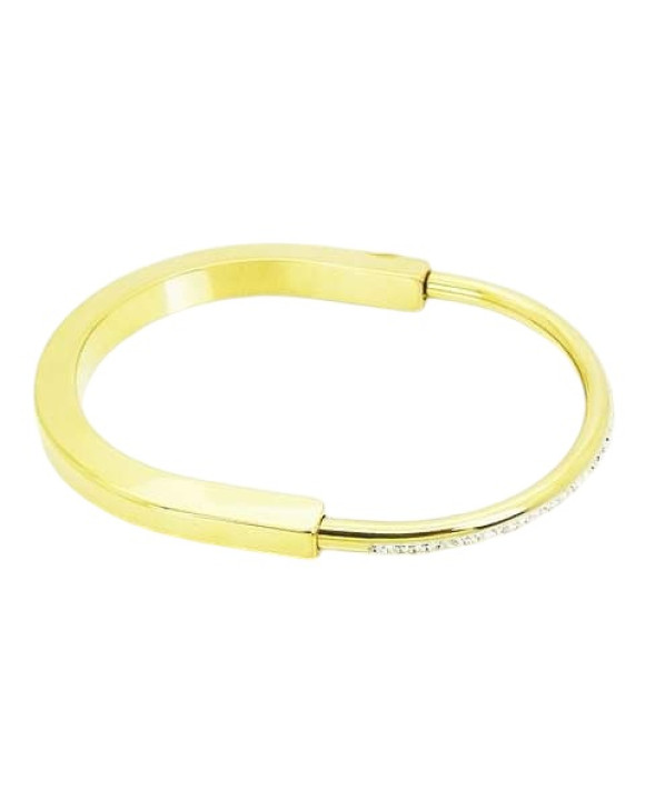 Dámsky oceľový náramok s kryštálom-311710-20