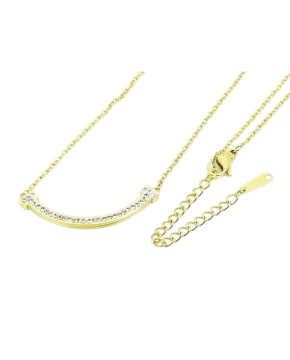 Dámsky oceľový náhrdelník s príveskom-311827-20