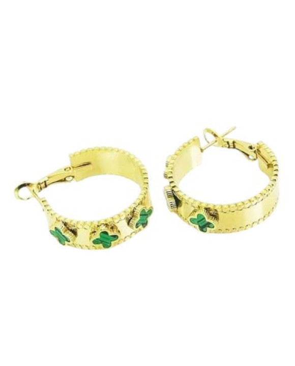 Dámske oceľové náušnice pozlátené-311640-20