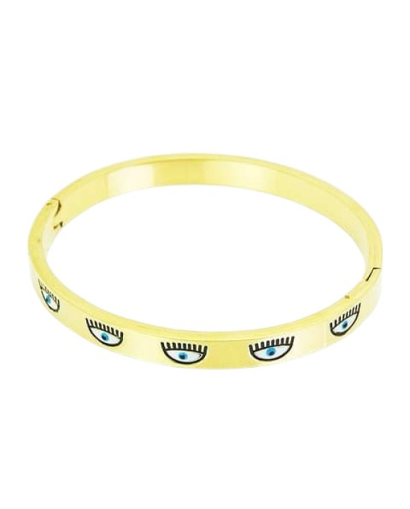 Dámsky oceľový náramok Evil eye-311711-20