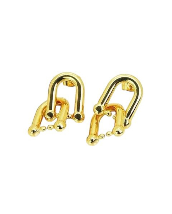 Visiace pozlátené náušnice-311645-20