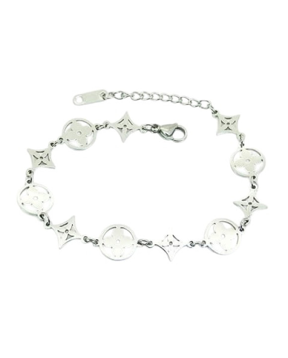 Dámsky oceľový náramok s príveskami-311932-20