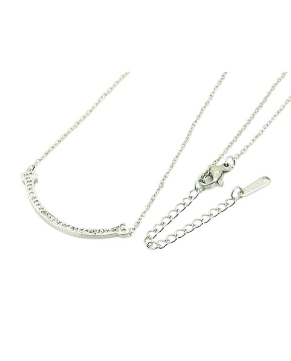 Dámsky oceľový náhrdelník s príveskom-311826-20