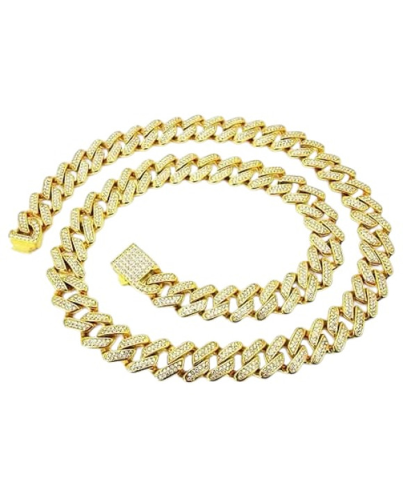 Štýlová pánska oceľová retiazka s kryštálom-311741-20