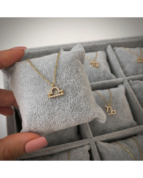 Dámsky oceľový náhrdelník Váhy-291041-20