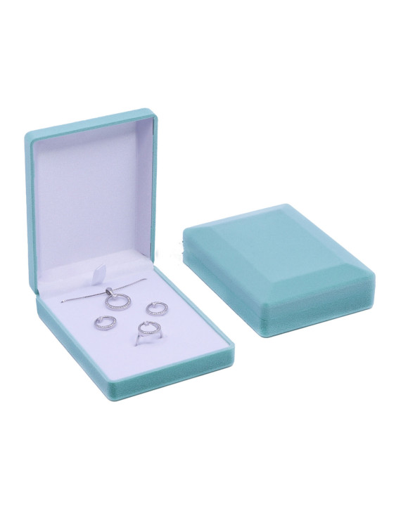 Semišová krabička mint-321127-20