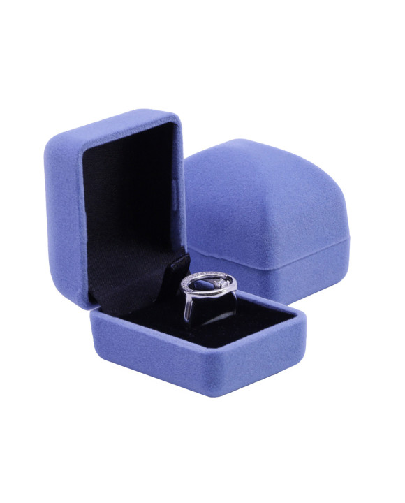 Semišová krabička modrá-321130-20