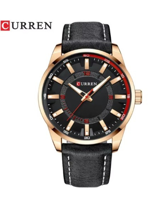 Pánske hodinky s koženým remienkom-317083-20