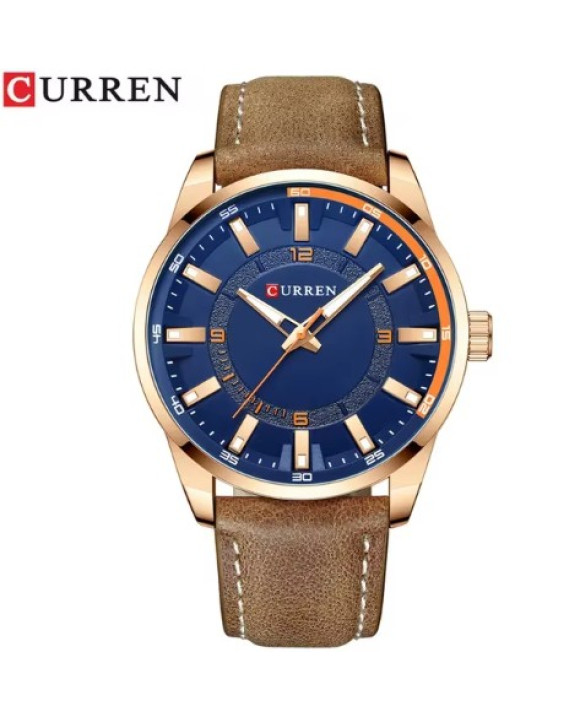 Pánske hodinky s koženým remienkom-317084-20