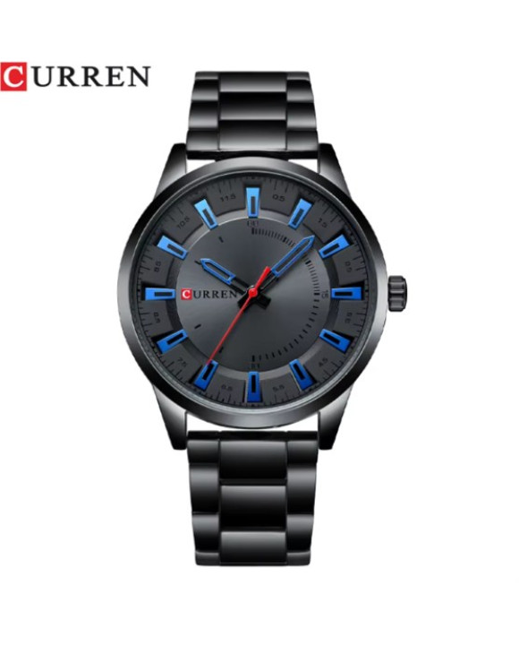 Pánske čierne kovové hodinky-317071-20