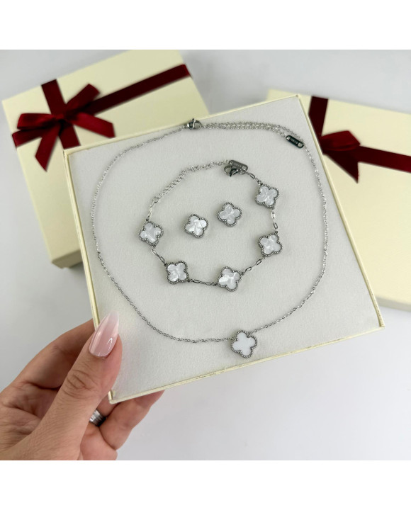 Dámska oceľová súprava s krabičkou Olivia-307294-20