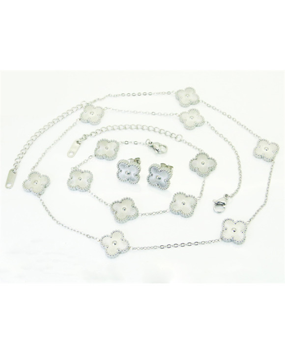 Dámska oceľová súprava kvetinka-318221-20