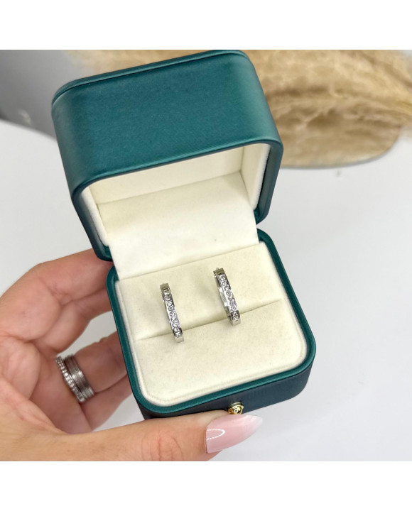 Kruhové oceľové náušnice ovalné-321543-20