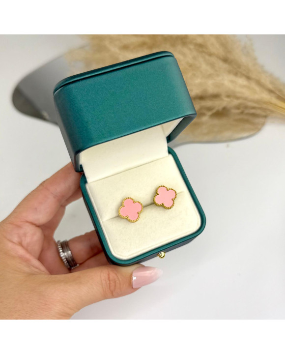 Oceľové náušnice pozlátená-321537-20