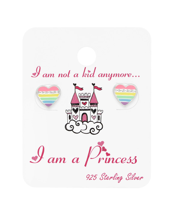 Strieborné náušnice SRDCE-294527-20