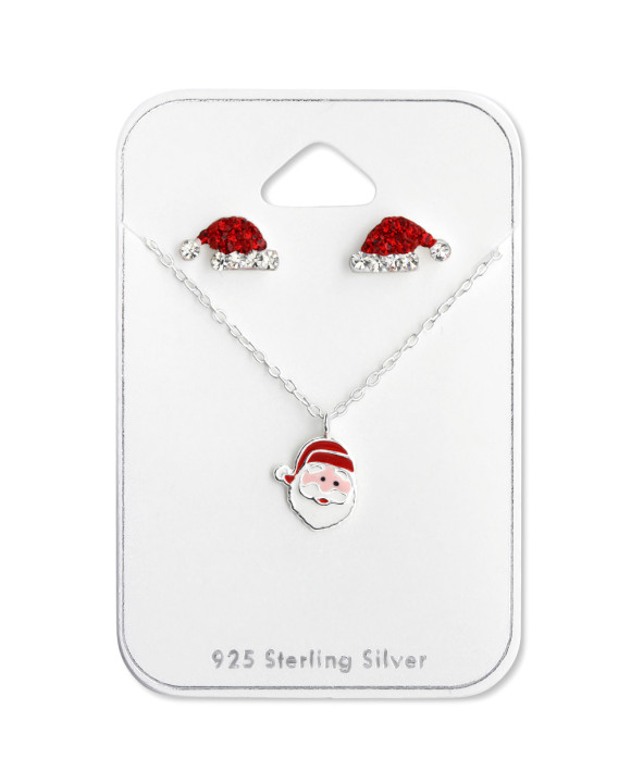 Detský vianočný strieborný set Mikuláš-222998-20