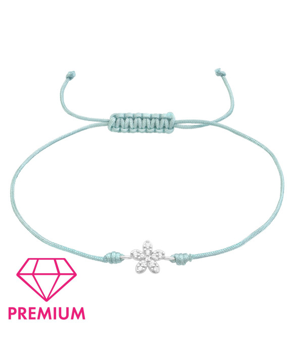 Pletený náramok so strieborným príveskom-294655-20