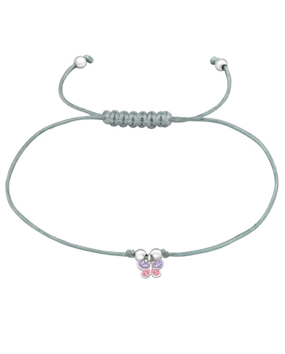 Pletený náramok so strieborným príveskom-294662-20