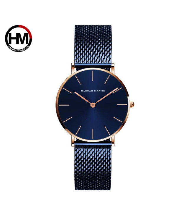 Dámske kovové hodinky modré-311525-20