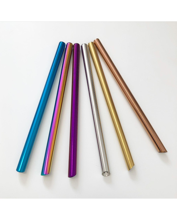 Kovová slamka skosená na smoothie-238176-20