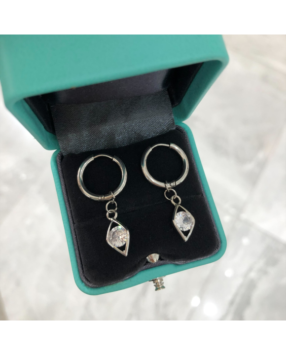 Dámske oceľové náušnice s príveskom-273194-20