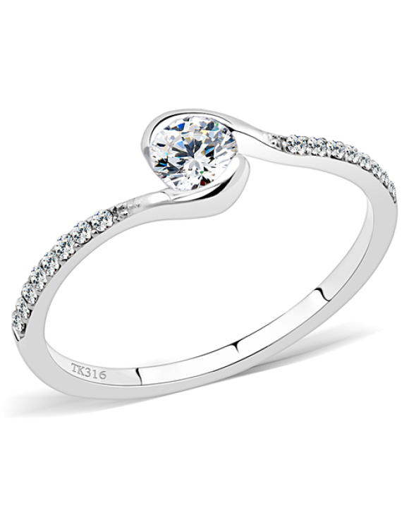 Dámsky oceľový prsteň