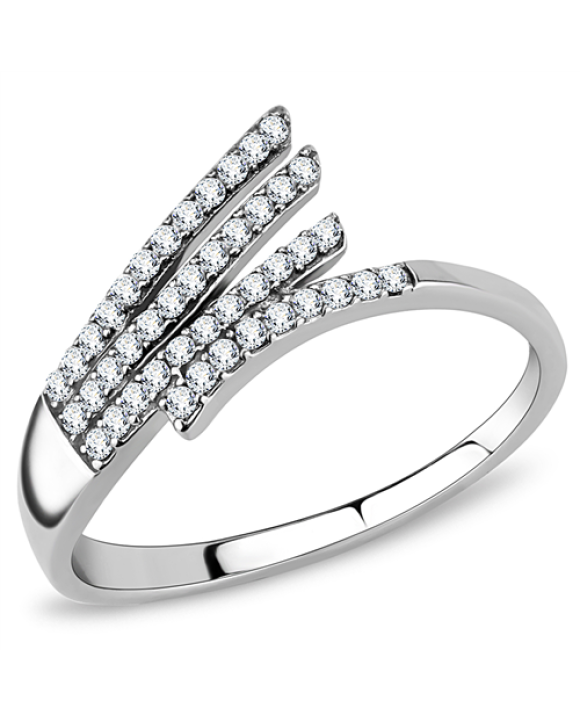 Dámsky oceľový prsteň