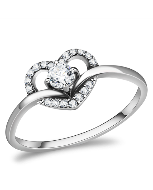 Dámsky oceľový prsteň