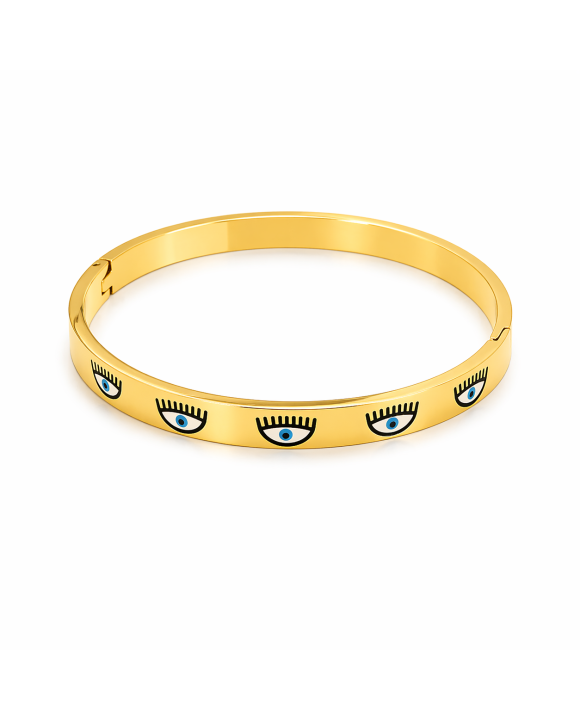 Dámsky oceľový náramok Evil eye-311711-20