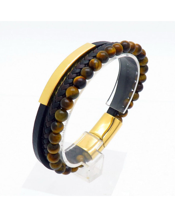 Pánsky kožený náramok BF-275847-20