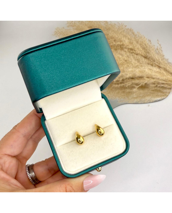 Oceľové náušnice pozlátené-321523-20