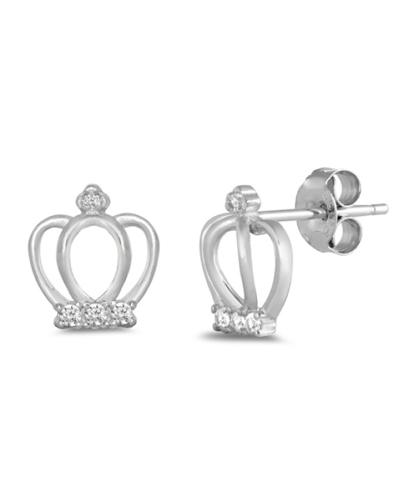 Strieborné náušnice koruna-292926-20