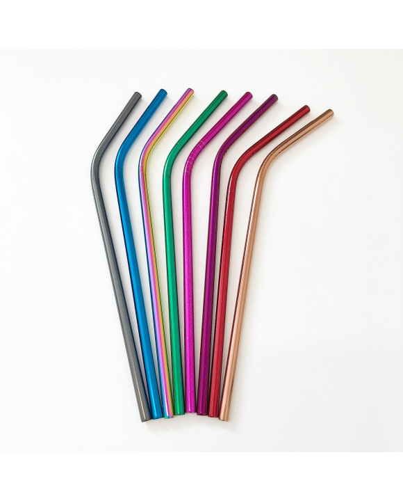 Kovová slamka zahnutá-238080-20