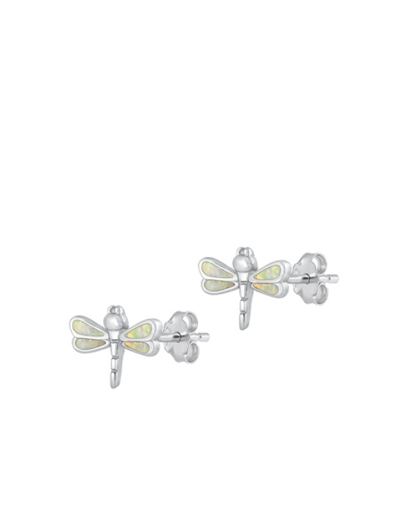 Strieborné náušnice vážka-292892-20