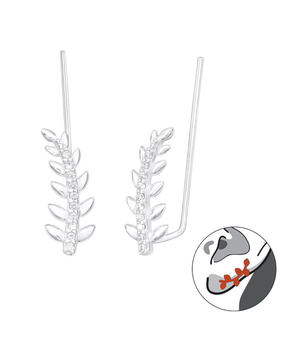 Strieborné náušnice ear cuff-313575-20