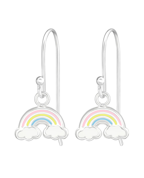 Strieborné náušnice dúha-313574-20