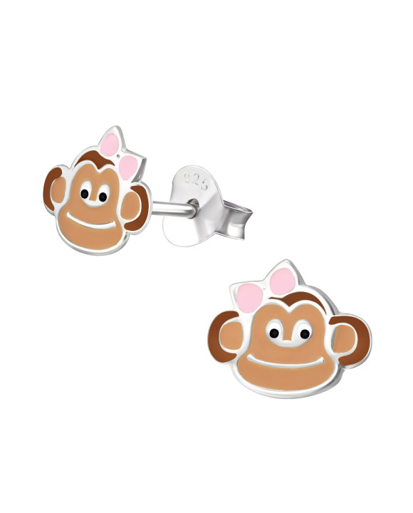 Strieborné náušnice opica-313513-20