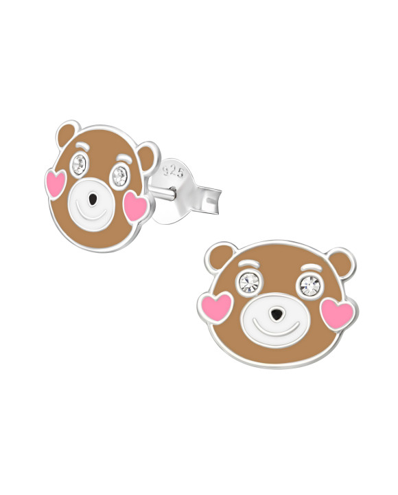 Detské strieborné náušnice Macko-232066-20