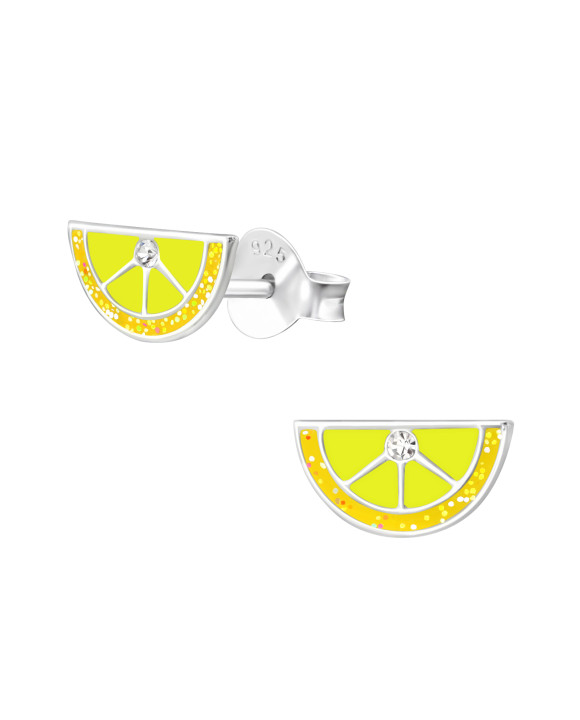 Strieborné náušnice citrón-313590-20