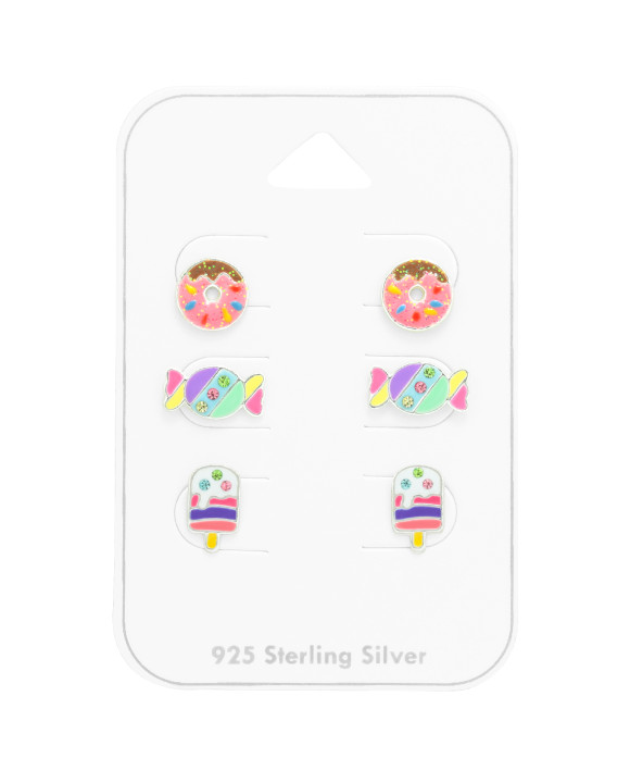 Set strieborných náušníc mix-294767-20