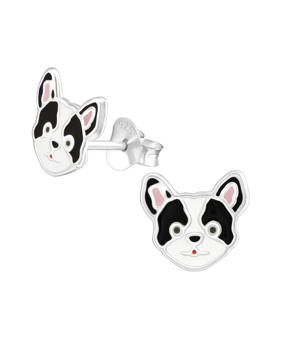 Detské strieborné náušnice psík-232059-20