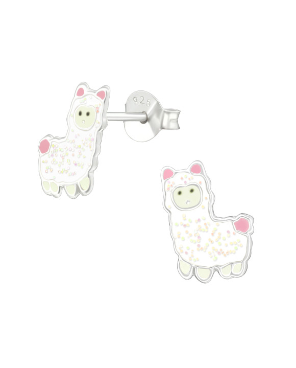 Detské strieborné náušnice lama-232013-20