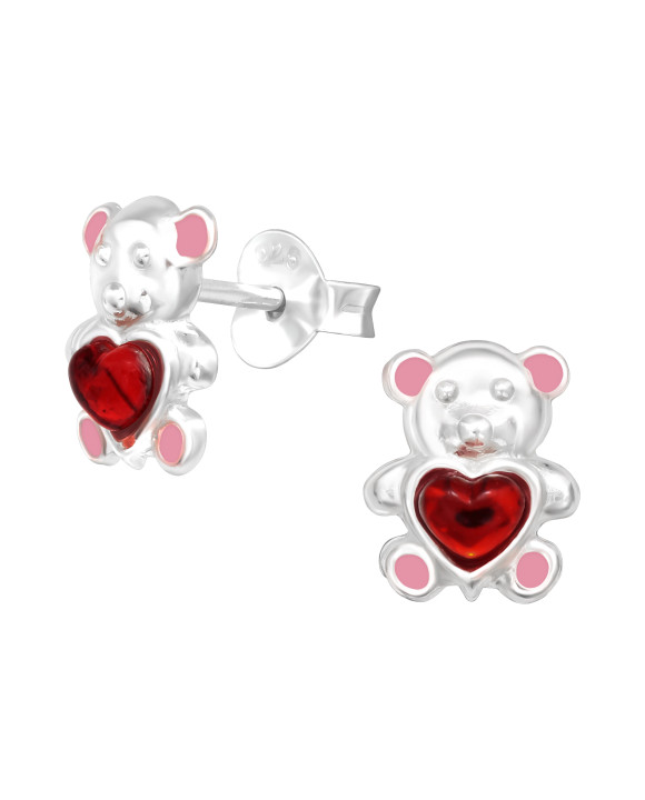 Strieborné náušnice macko-313527-20