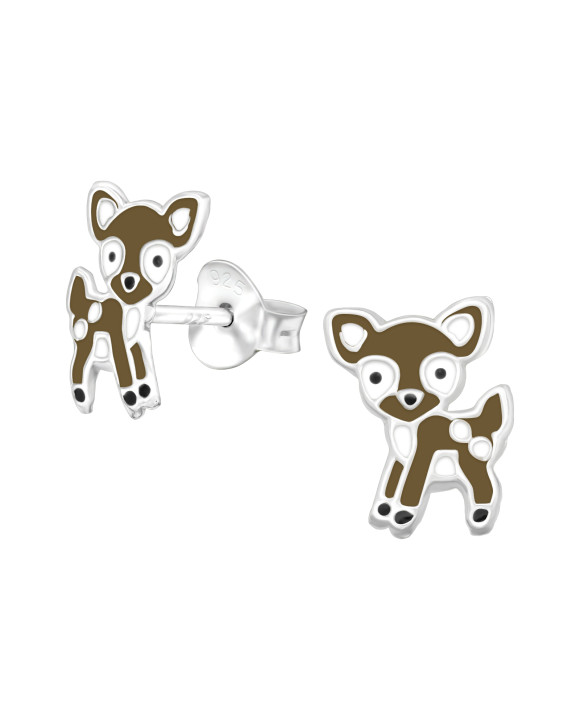 Strieborné náušnice srnka-313521-20