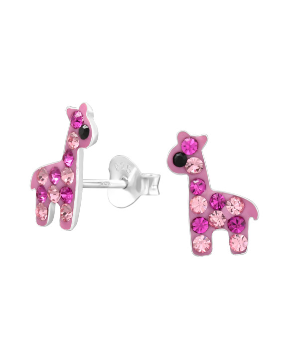 Strieborné náušnice žirafa-294619-20