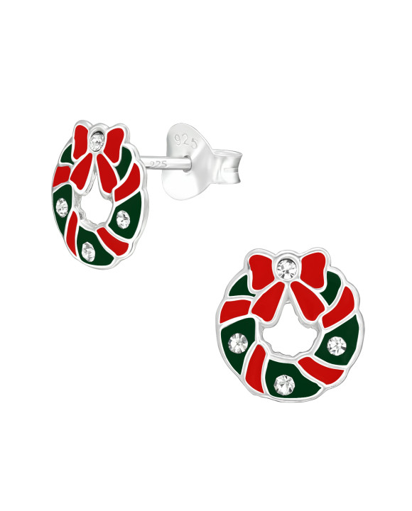 Strieborné náušnice Vianoce-294914-20