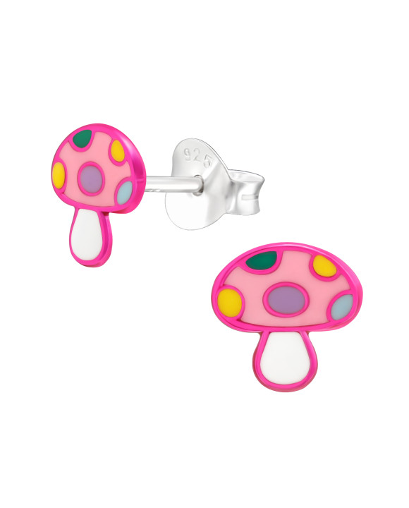 Strieborné náušnice muchotrávka-271609-20